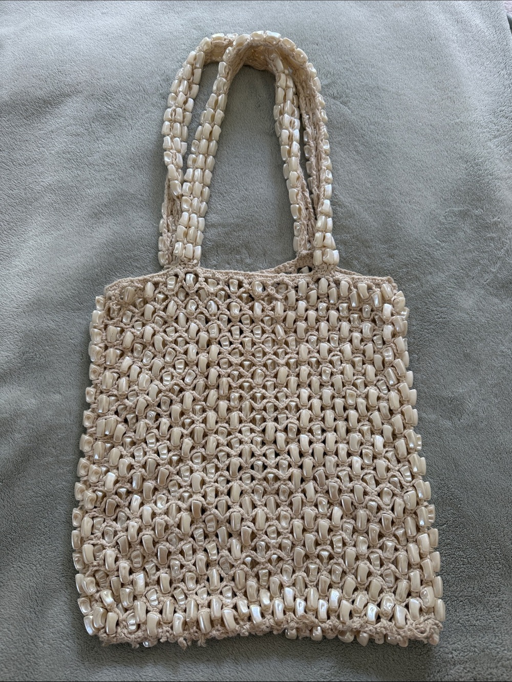 Freshwater Pearl Beaded Summer Bag
